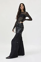 Private Policy Vegan Leather Combo Pant