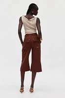 Private Policy Washed Cropped Trouser