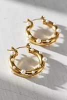 Ellie Vail Nicoletta Pearl Hoop Earring