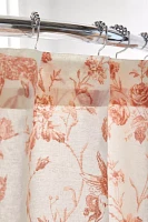 Mythical Creatures Floral Shower Curtain