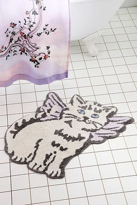 Angel Kitty Bath Mat