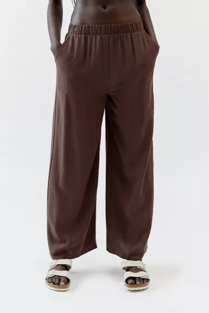 Urban Renewal Remnants Slub Linen Wide-Leg Pull-On Pant