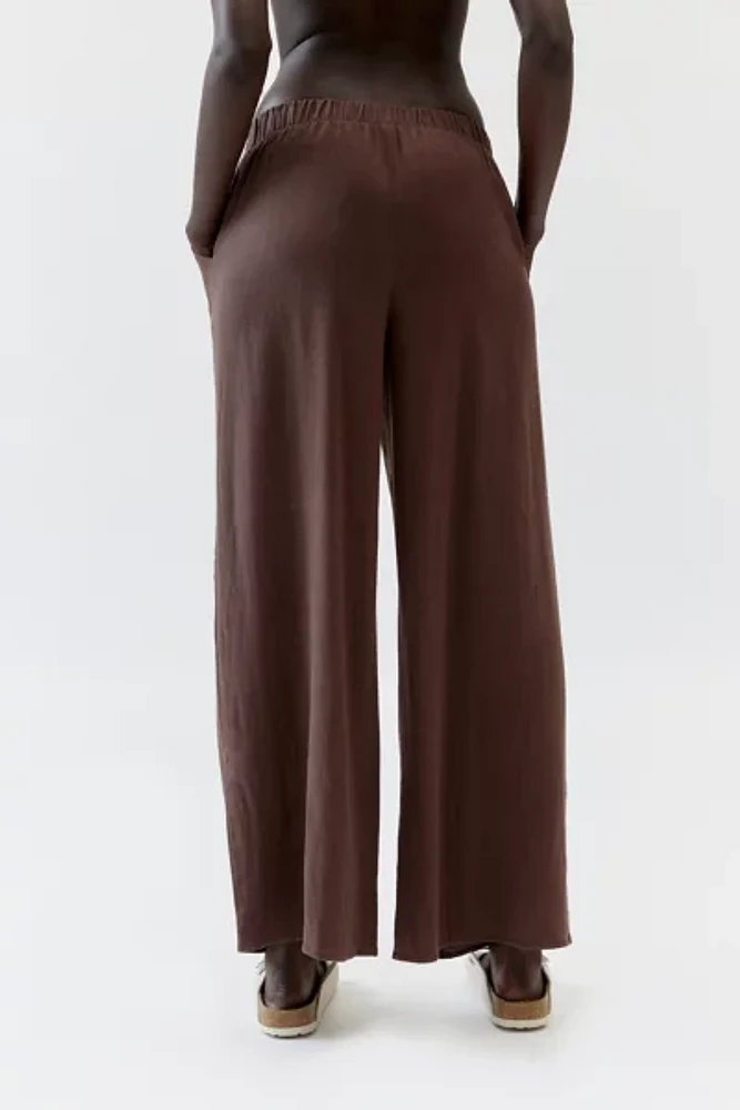 Urban Renewal Remnants Slub Linen Wide-Leg Pull-On Pant