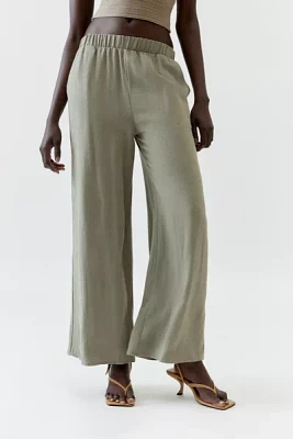 Urban Renewal Remnants Slub Linen Wide-Leg Pull-On Pant