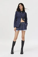 Private Policy Western Cropped Long Sleeve Shirt