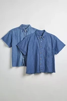 Urban Renewal Remade Cropped Chambray Button-Down Shirt