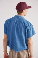 Urban Renewal Remade Cropped Chambray Button-Down Shirt