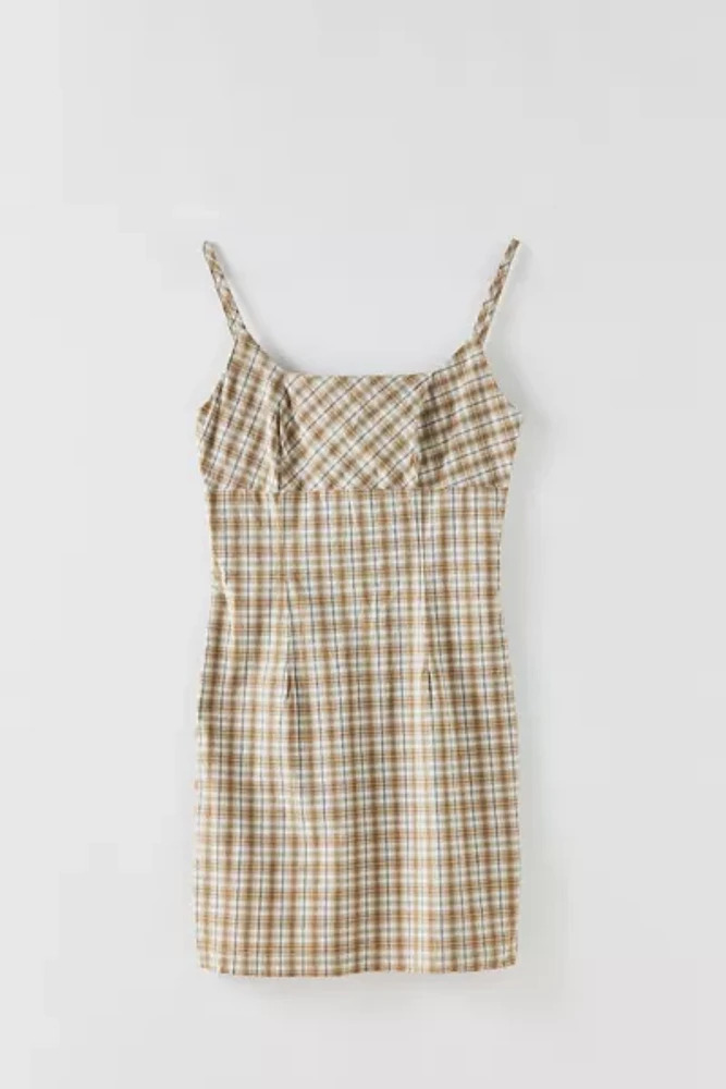 Vintage Plaid Mini Dress