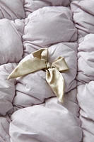 Lorelei Bow Diamond Puff Comforter