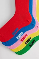 Happy Socks Cotton Crew Sock 5-Pack