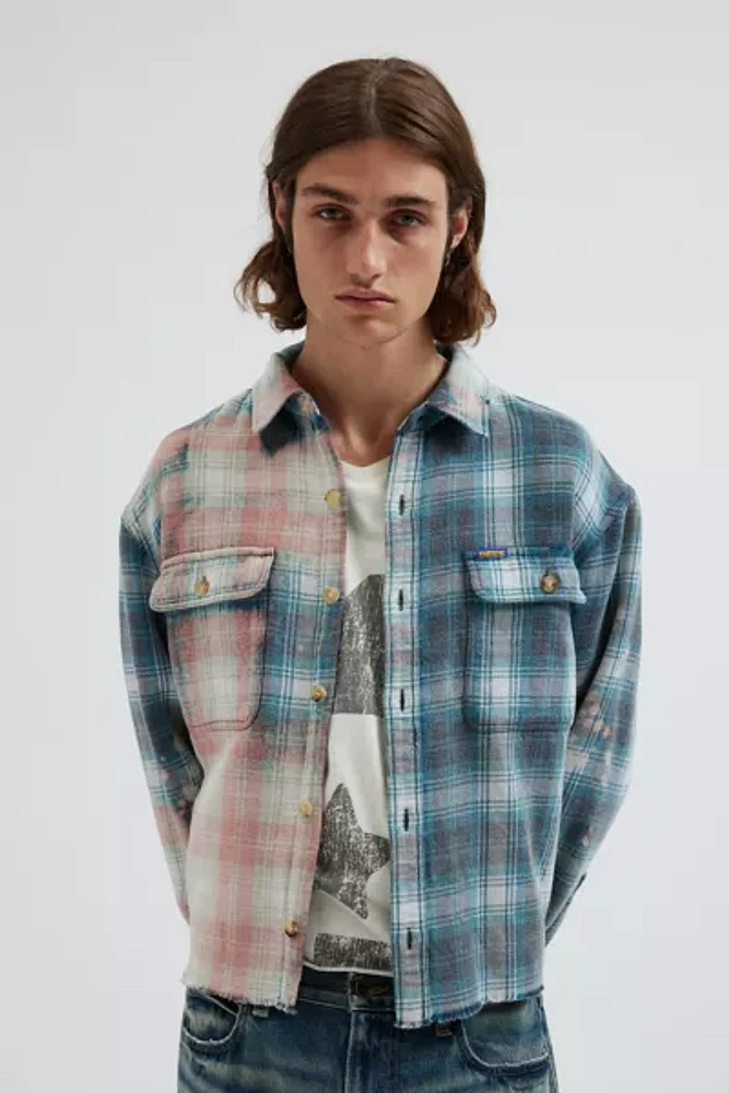 Deus Ex Machina Double Fantasy Plaid Button-Down Shirt