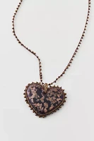 Isla Glass Heart Necklace