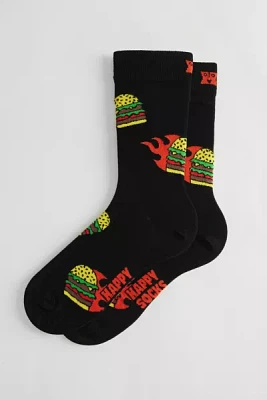 Happy Socks Flaming Burger Crew Sock