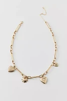 Victoria Heart Charm Necklace