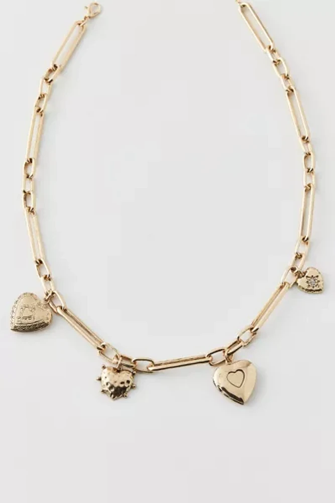 Victoria Heart Charm Necklace