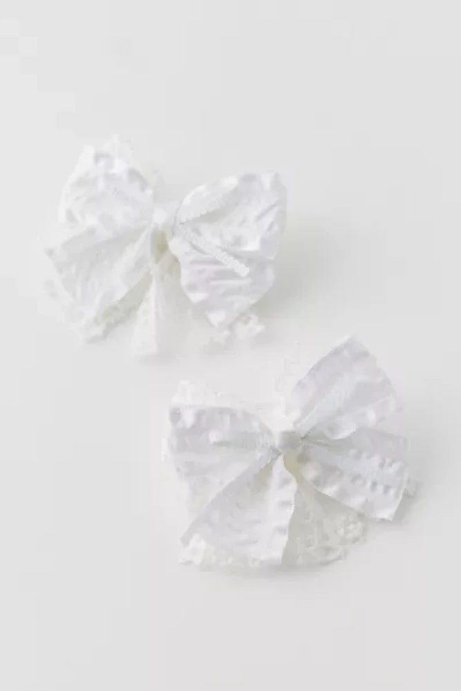 Jasmine Bow Hair Clip Set