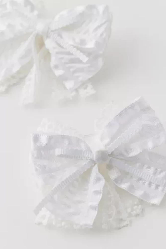 Jasmine Bow Hair Clip Set