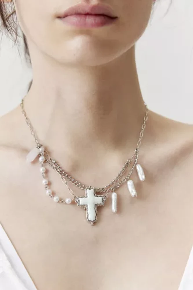 Layered Cross Necklace