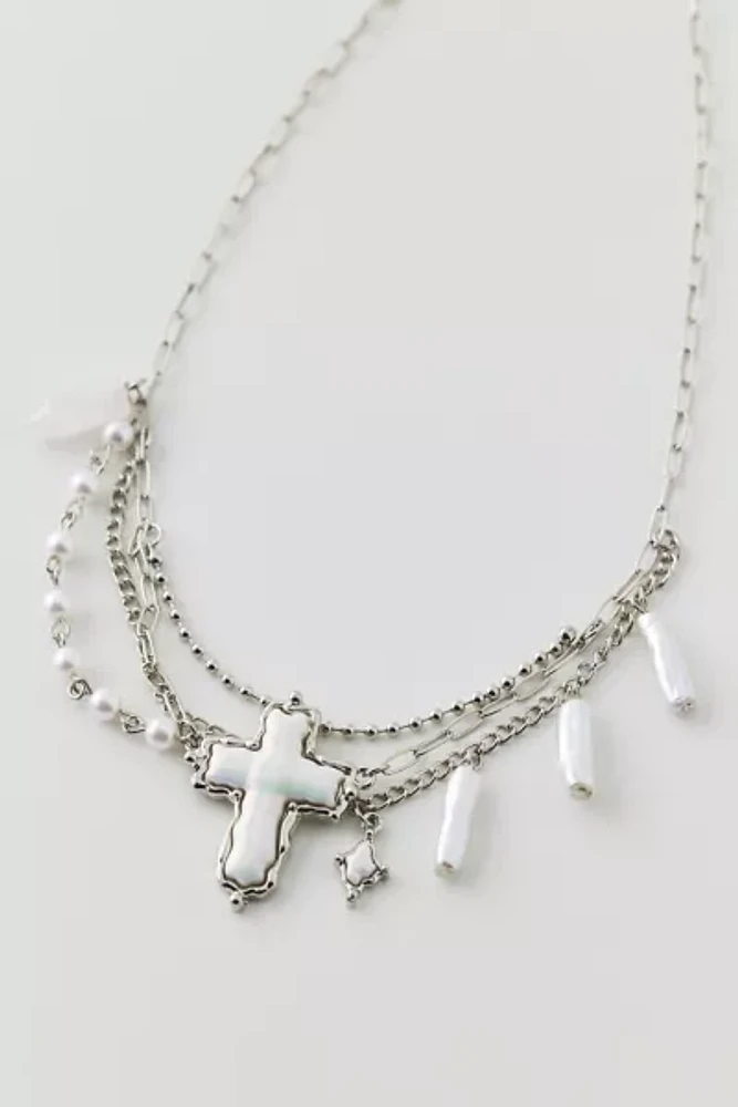 Layered Cross Necklace