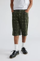 Jaded London Brooklyn Plaid Cord Short