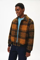 Native Youth Ramos Boucle Plaid Fleece Jacket