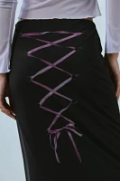 Basic Pleasure Mode Corset Graphic Maxi Skirt