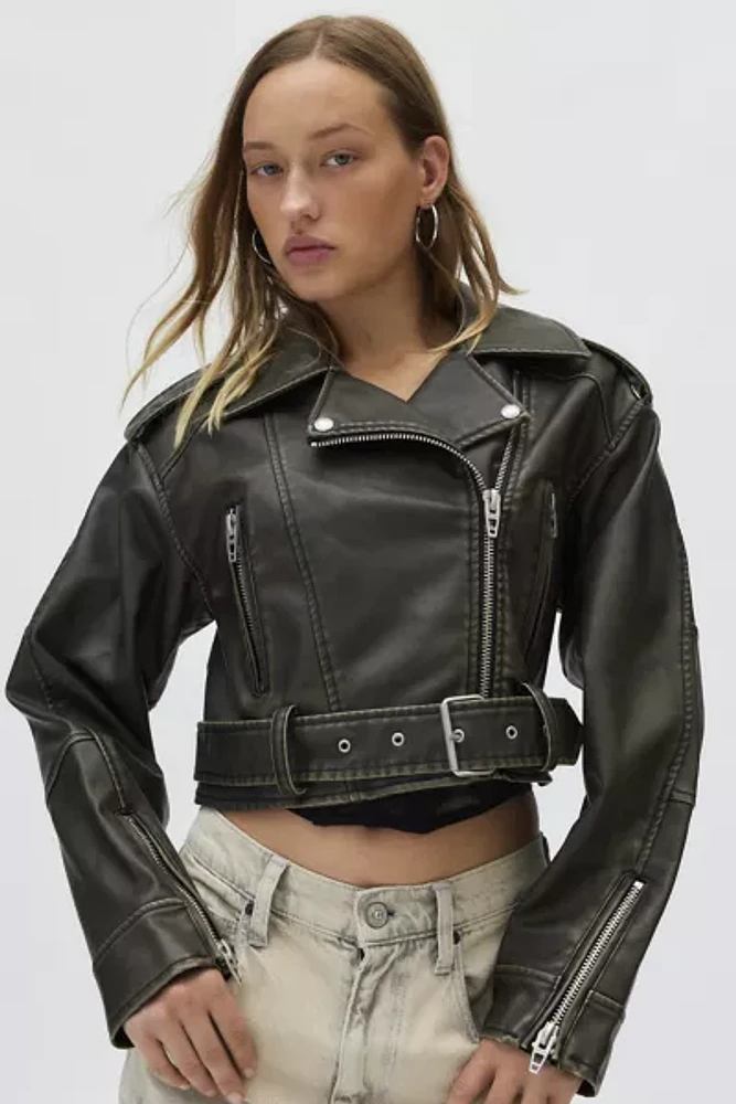 Blank NYC Ride Off Faux Leather Moto Jacket