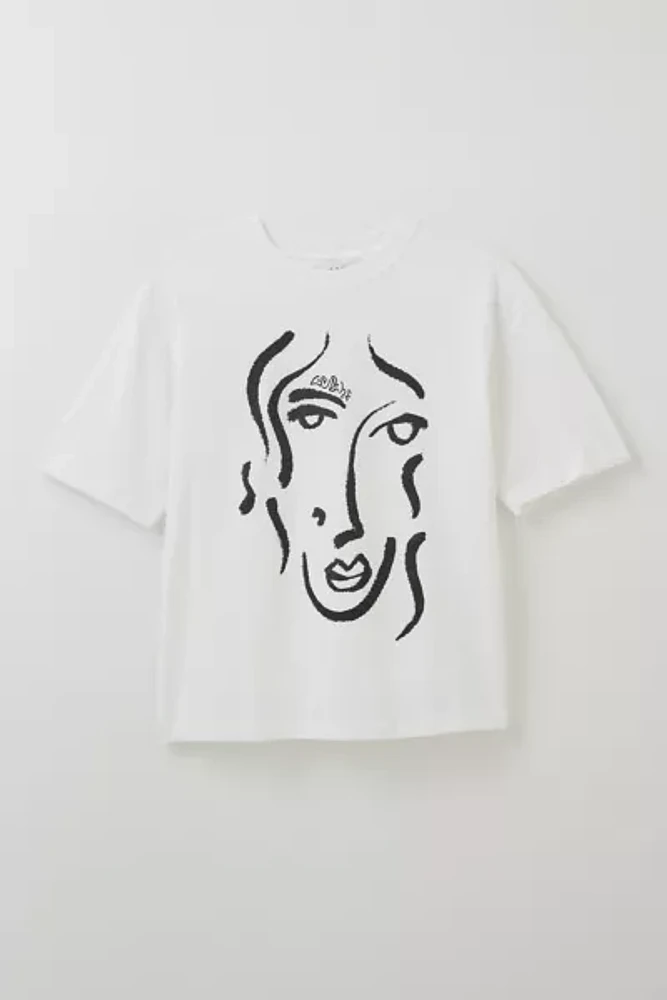 Gouache Portrait Graphic Tee