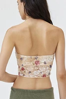 Urban Renewal Remnants Lace Hanky Hem Tube Top