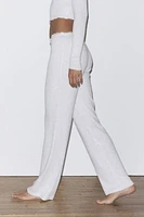 Out From Under Brushed Lace Trim Lounge Pant