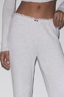 Out From Under Brushed Lace Trim Lounge Pant