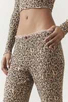 Out From Under Brushed Lace Trim Lounge Pant