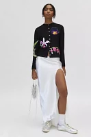 Tyler McGillivary Pansy Applique Cardigan