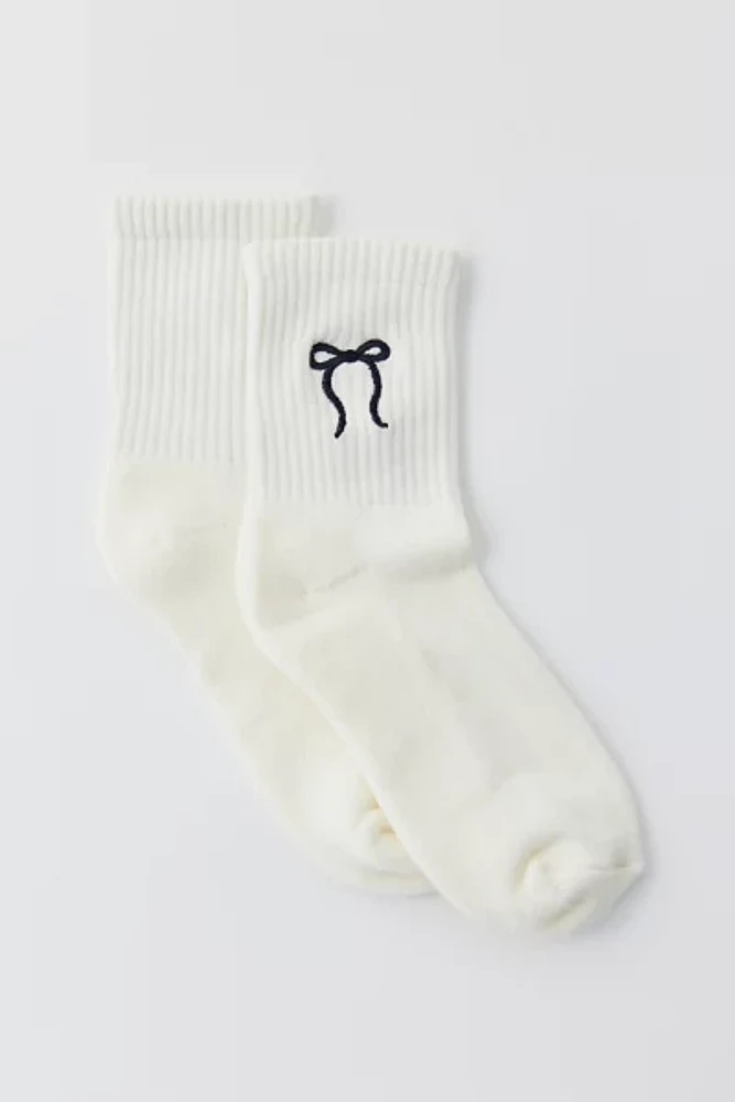 Bow Quarter Crew Sock