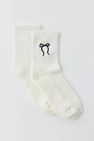 Bow Quarter Crew Sock