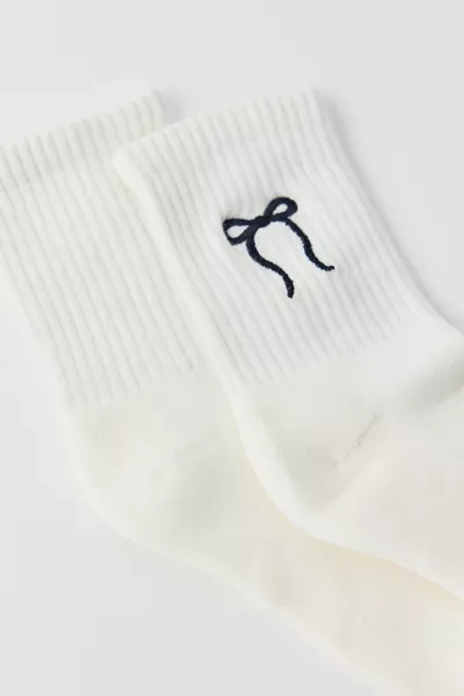 Bow Quarter Crew Sock