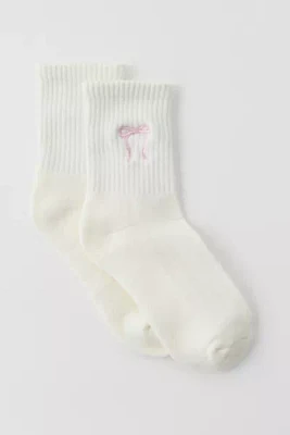 Icon Embroidered Quarter Crew Sock