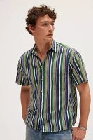 Urban Renewal Vintage Wide Stripe Short Sleeve Shirt