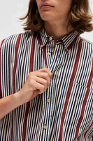 Urban Renewal Vintage Wide Stripe Short Sleeve Shirt