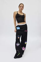 Tyler McGillivary Pansy Embossed Graphic Sweatpant