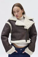 BDG Leigh Cropped Aviator Jacket