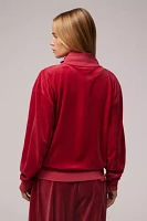 iets frans... Harri Red Velour Track Top