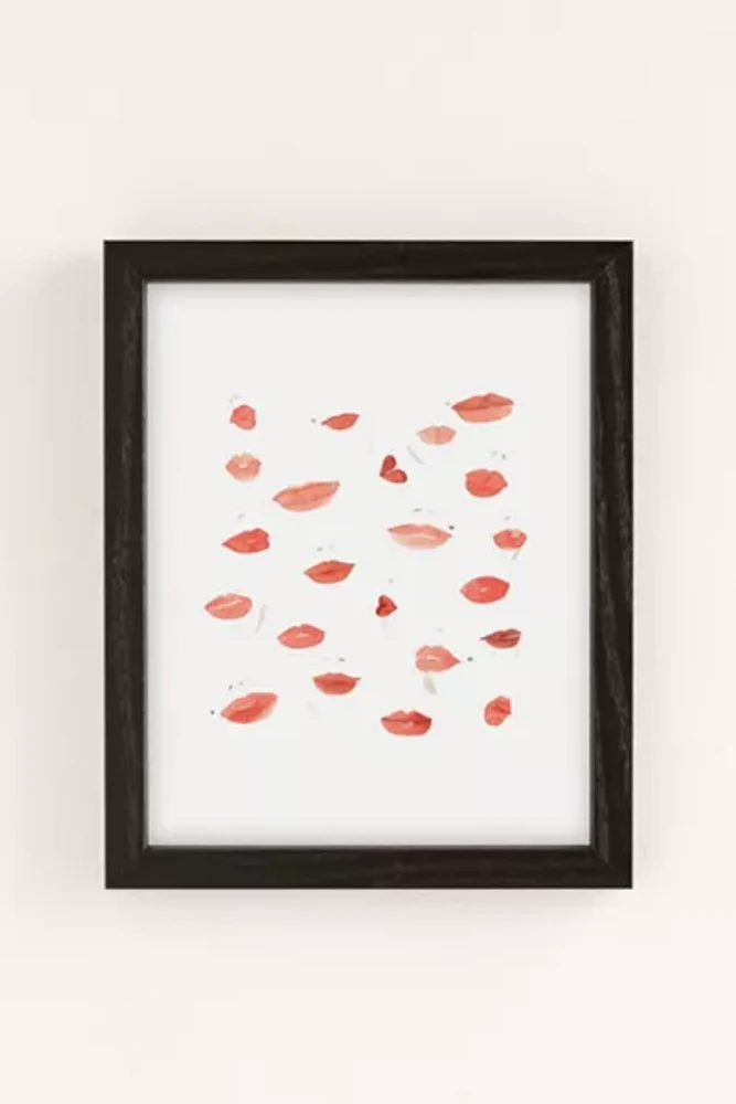 Sabina Fenn Illustration Watercolor Lips Art Print