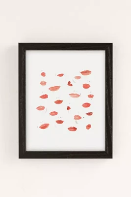 Sabina Fenn Illustration Watercolor Lips Art Print