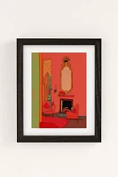 Mala Hora Midcentury Modern Living Room Art Print