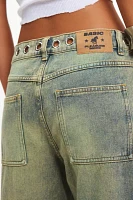 Basic Pleasure Mode Limelight Hardware Cut-Out Detail Jean