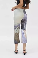 Basic Pleasure Mode Landscape Print Capri Trouser