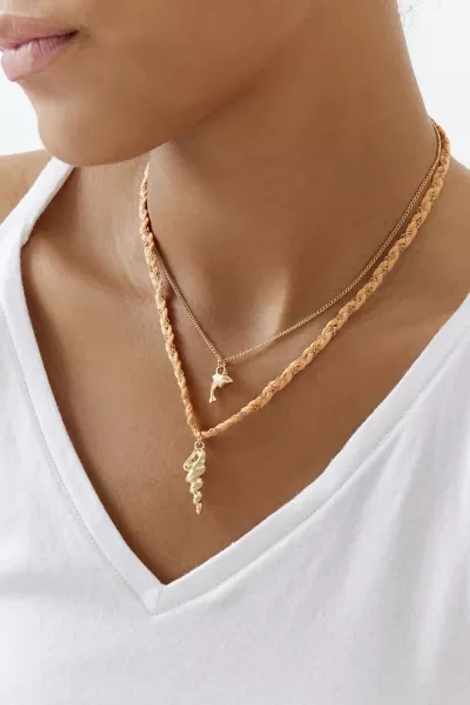 Dylan Shell Charm Layering Necklace