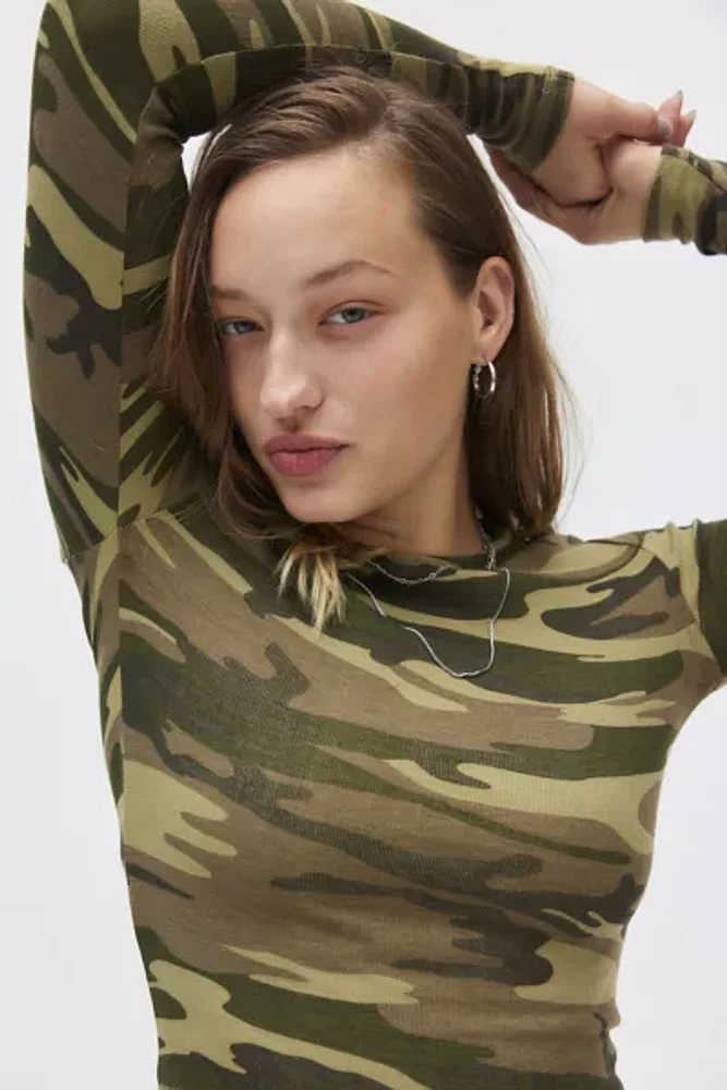 BDG Too Perfect Ribbed Long Sleeve Tee