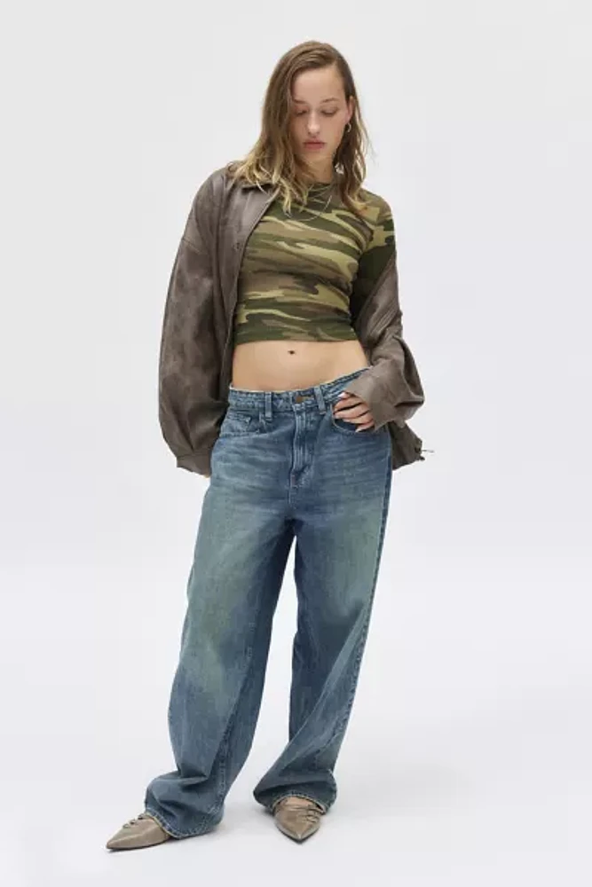 BDG Too Perfect Ribbed Long Sleeve Tee